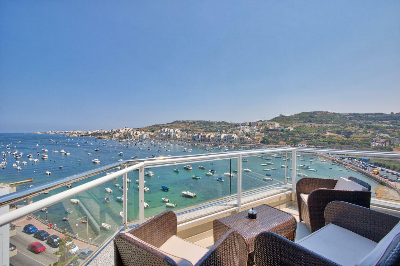 Hv12 - Sea Front Penthouse Lägenhet St. Paul's Bay Exteriör bild