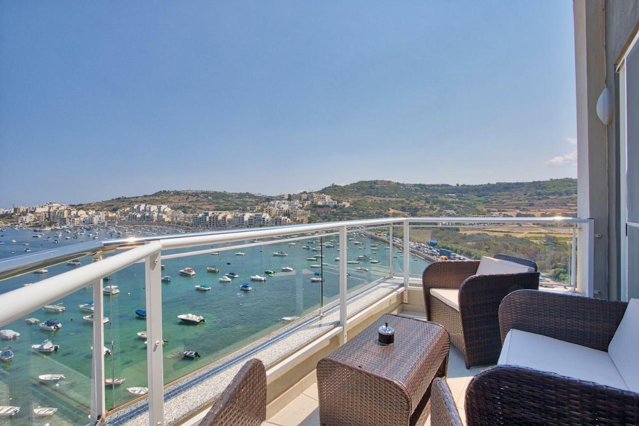 Hv12 - Sea Front Penthouse Lägenhet St. Paul's Bay Exteriör bild
